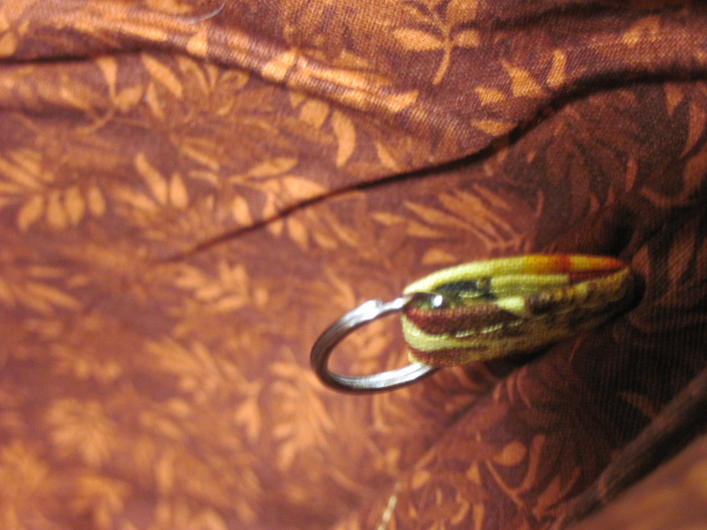 Medium Leaves & Pumpkins with Burnt orange/brown project bag