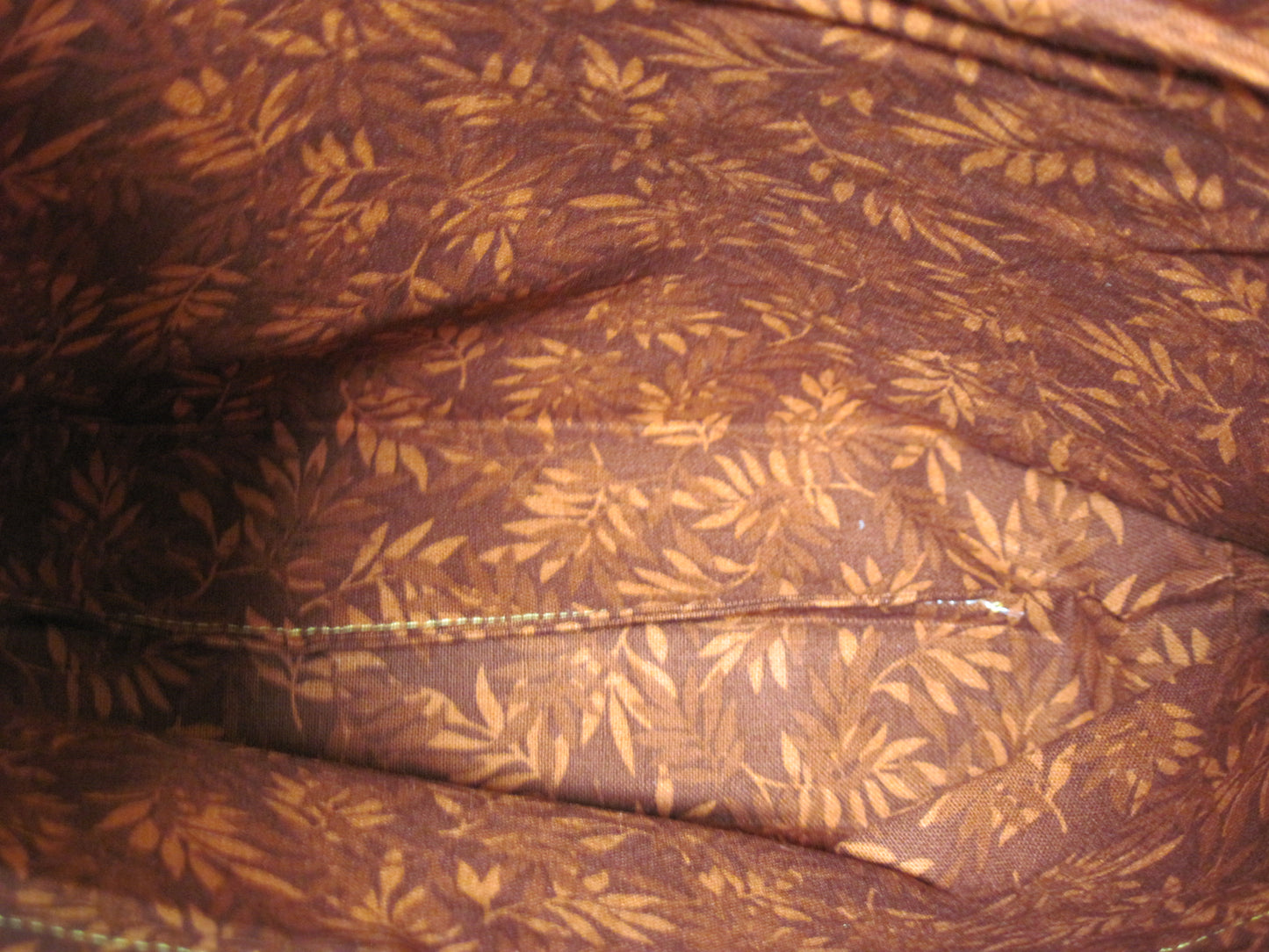 Medium Leaves & Pumpkins with Burnt orange/brown project bag