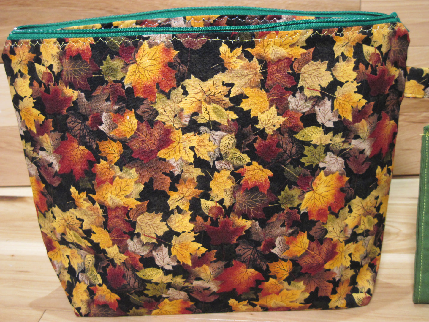 Medium Red Truck with leaves Project bag