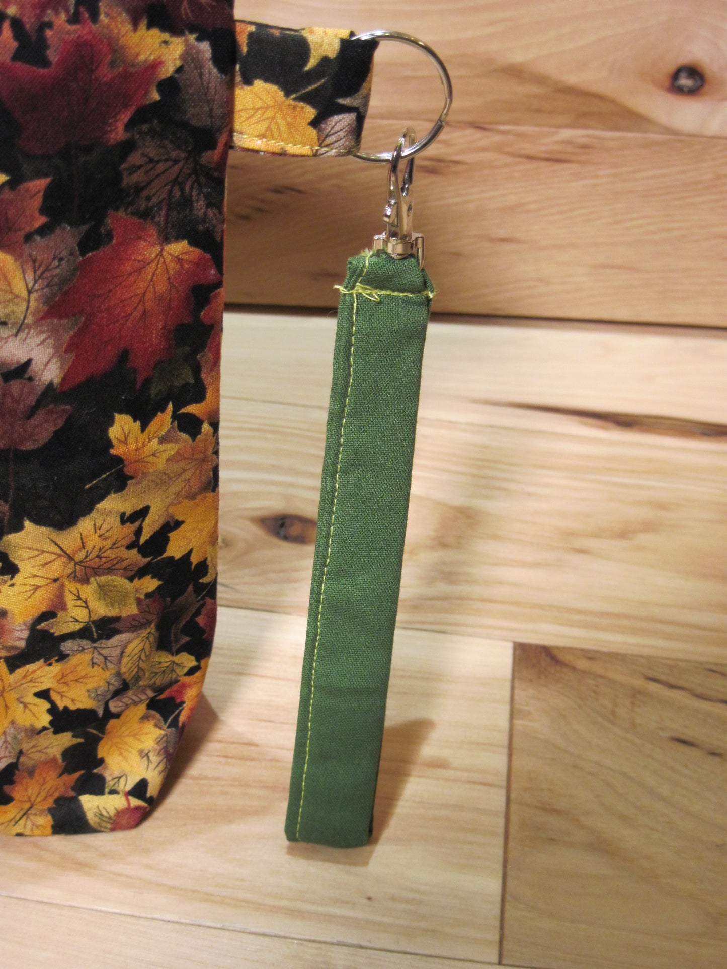 Medium Red Truck with leaves Project bag