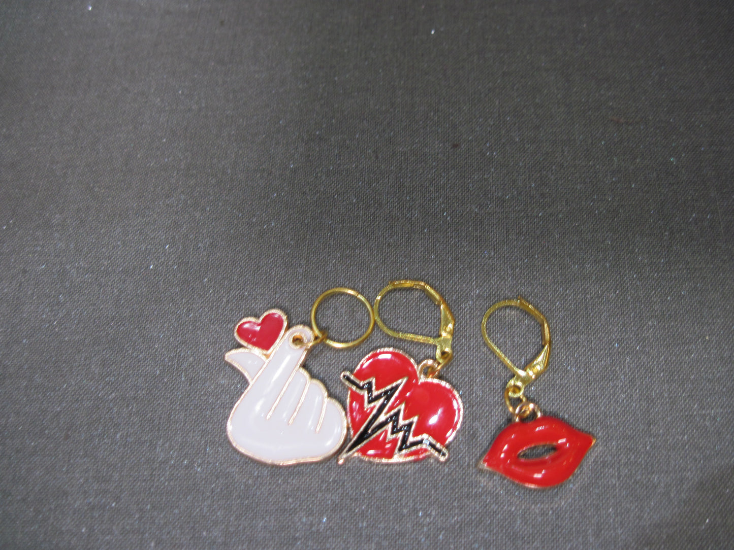 10- Valentine's Day stitch markers/progress keepers