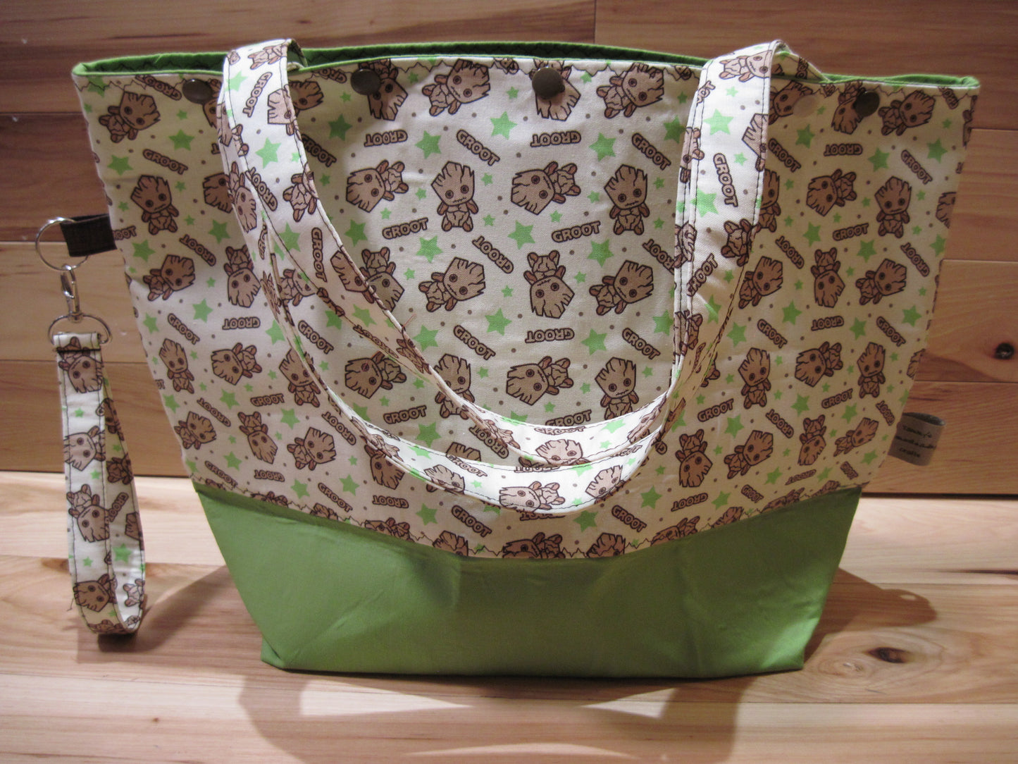 Baby Groot w/ lime green ~ project bags