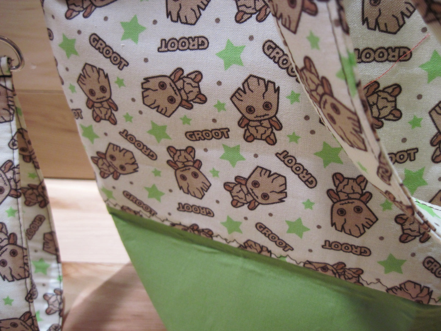 Baby Groot w/ lime green ~ project bags