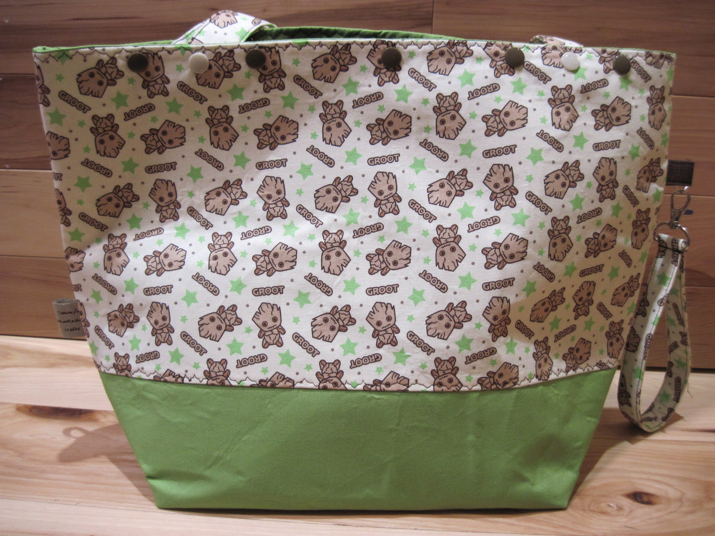 Baby Groot w/ lime green ~ project bags