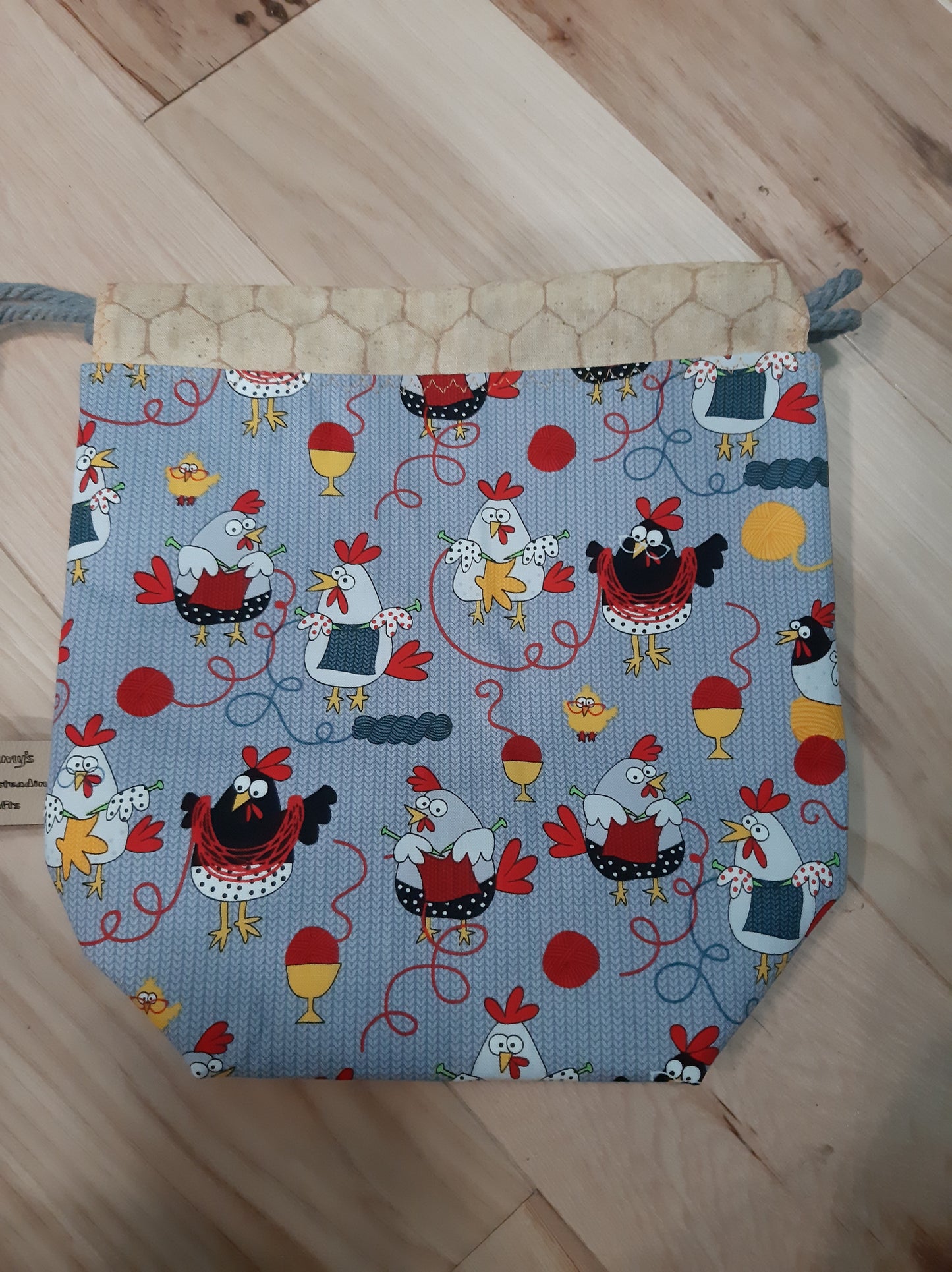Knitting Chickens ~ Project bags