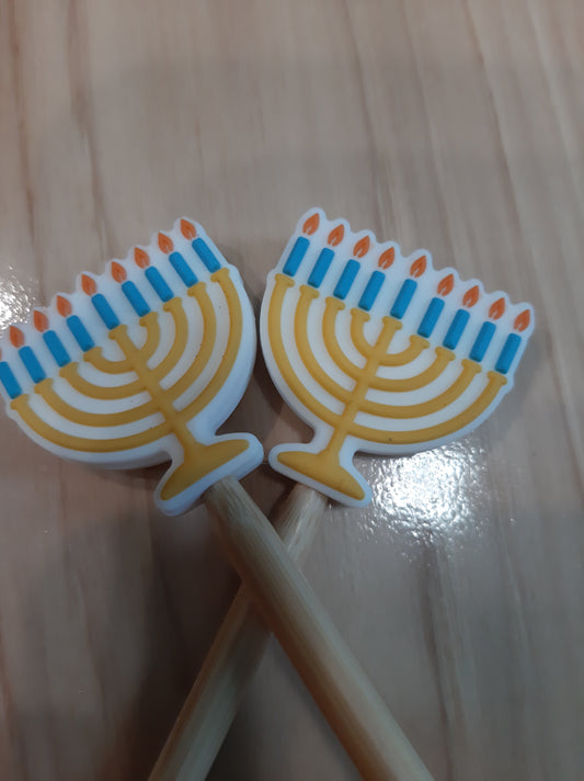 Menorah ~ stitch stoppers