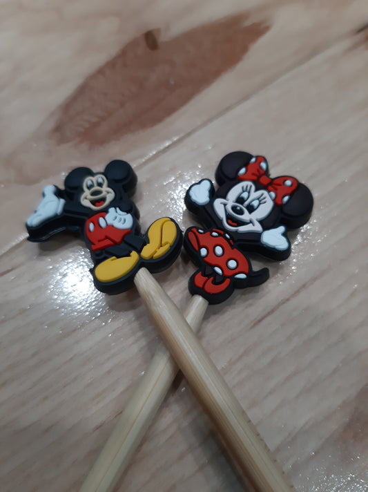 Mickey & Minnie Mouse ~ stitch stoppers