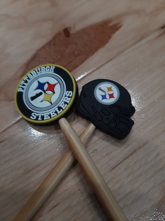 Pittsburgh Steeler Helmet & Logo ~ stitch stoppers