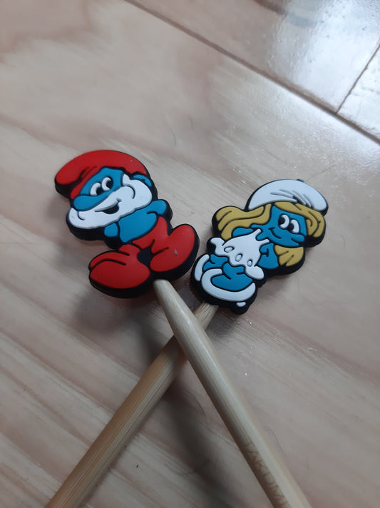 Papa blue man & Blue girl ~ stitch stoppers