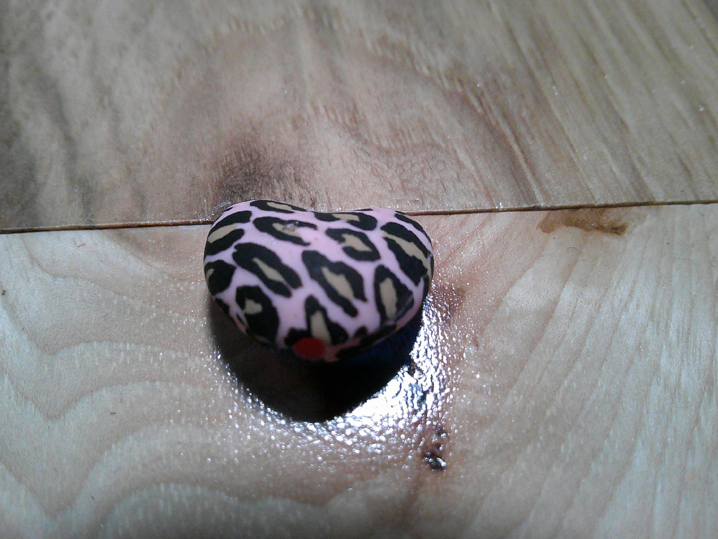 Animal print heart ~ stitch stoppers