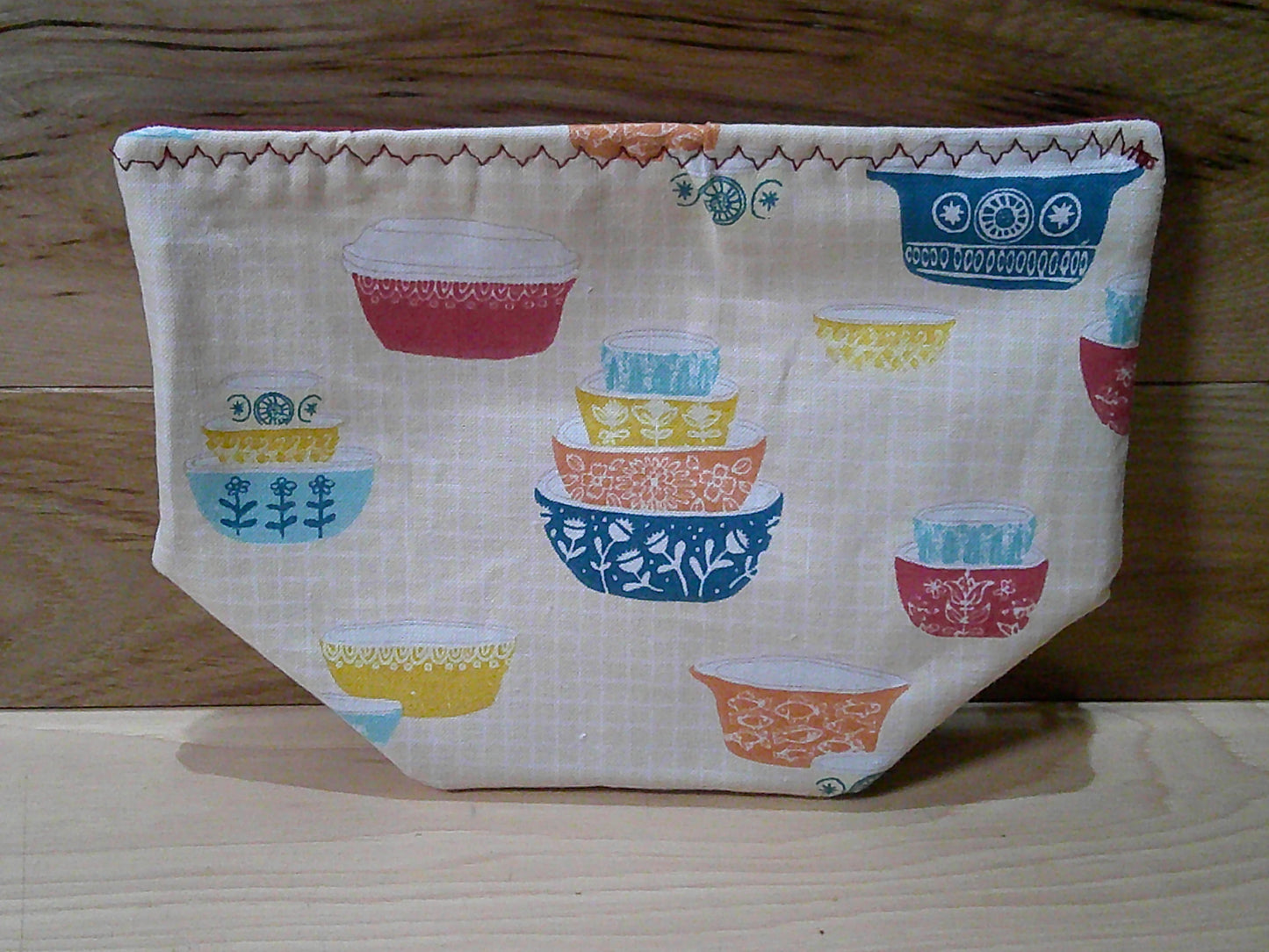 Vintage Corelle Baking Dishes project bags