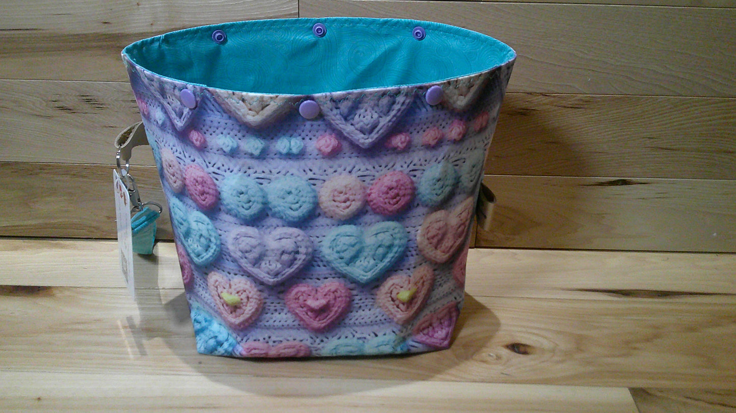 Knitted Hearts~ project bags
