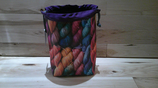 Dark Yarn Skeins ~ project bags
