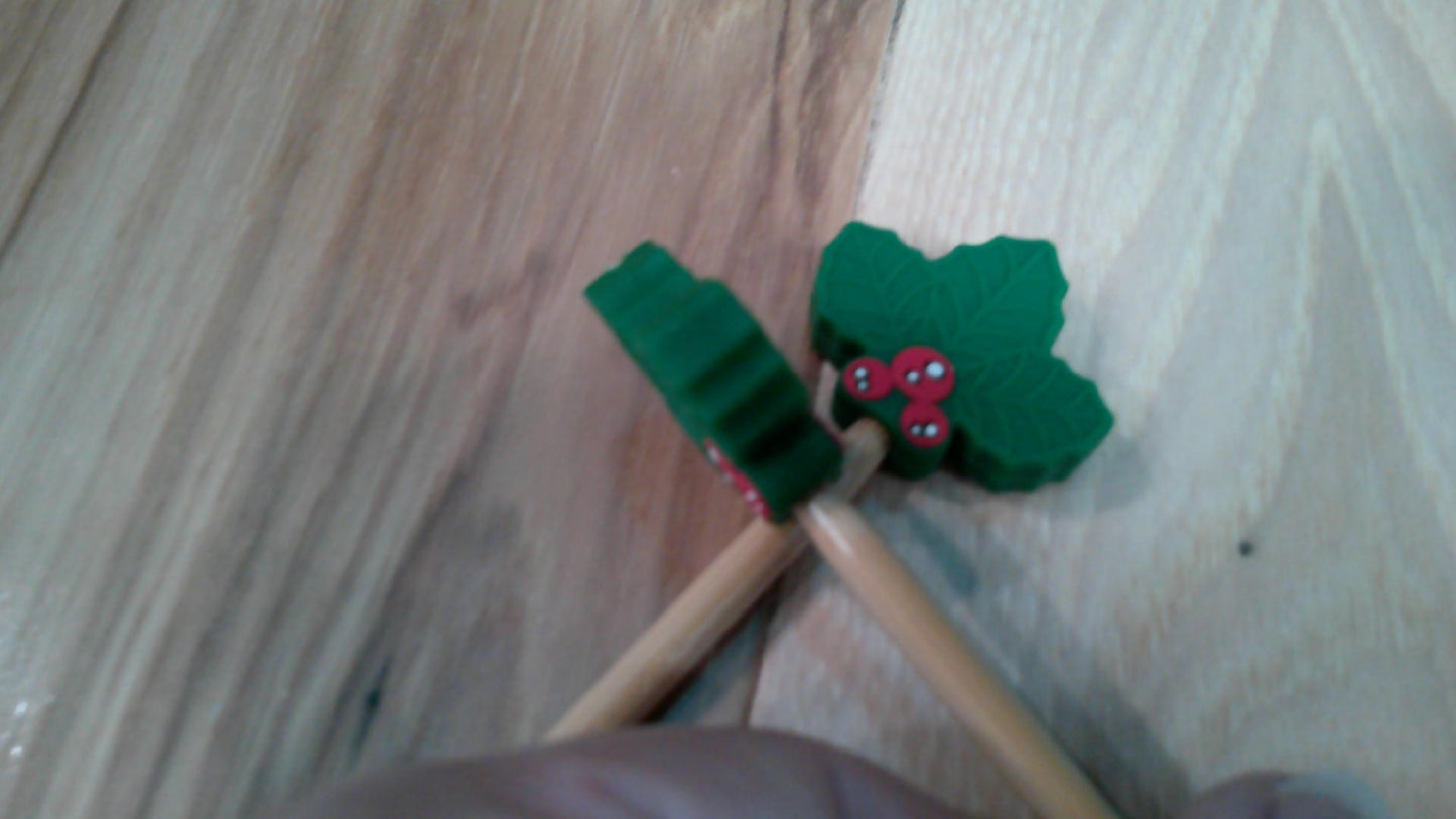 Holly Leaves & Berries ~ stitch stoppers