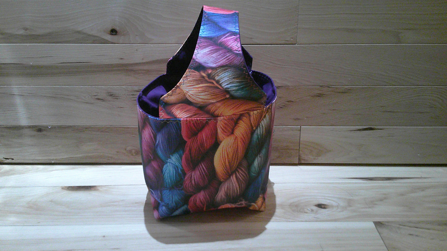 Dark Yarn Skeins ~ project bags