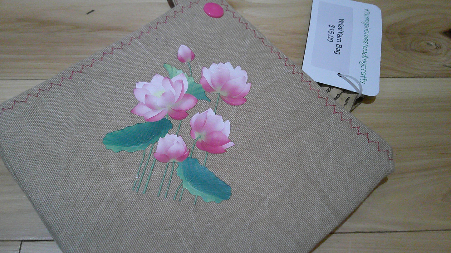 Wrist/ Yarn w/ removeable handle project bags