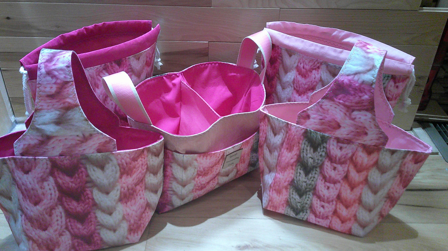 Pink cables ~ project bags