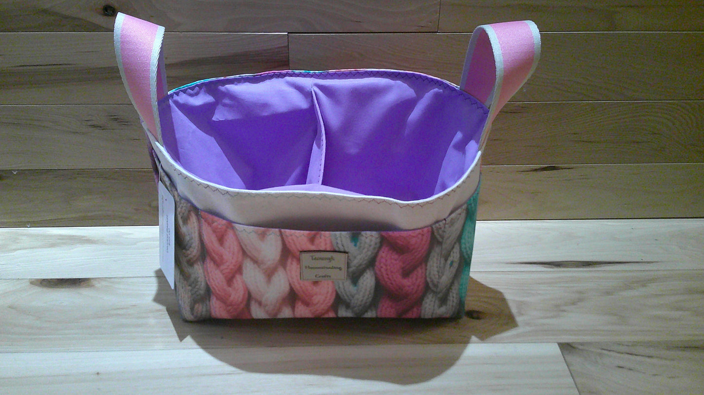 Pastel cables ~ project bags