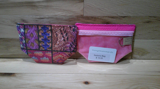 Knitted Stitch blocks ~ project bag