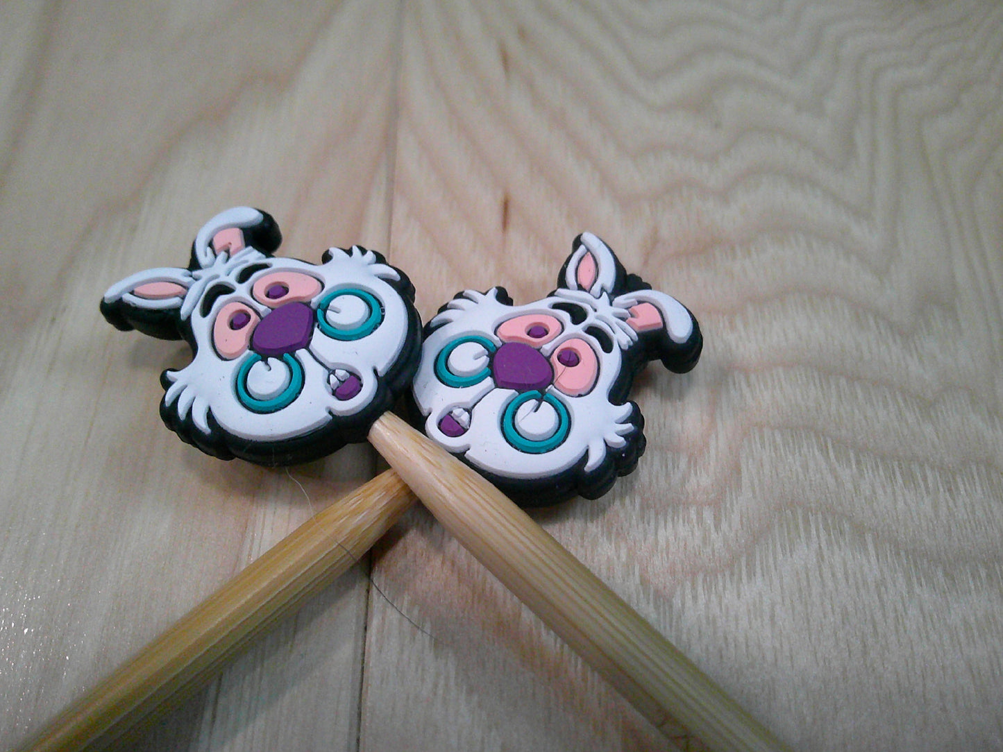 "The White Rabbit" ~ stitch stoppers