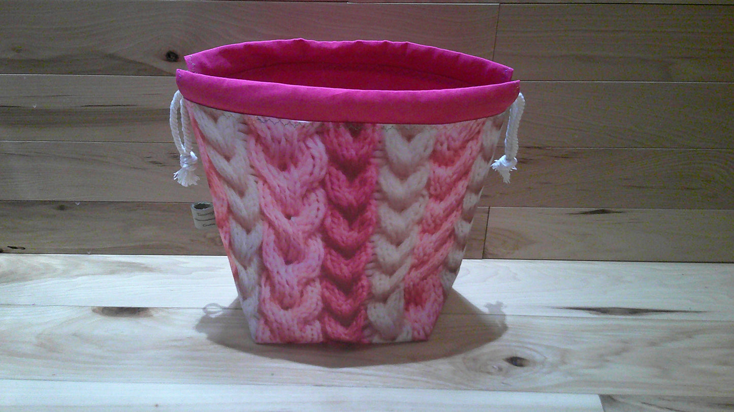 Pink cables ~ project bags