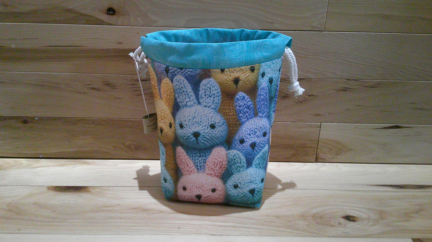 Knitted Bunnies ~ project bags