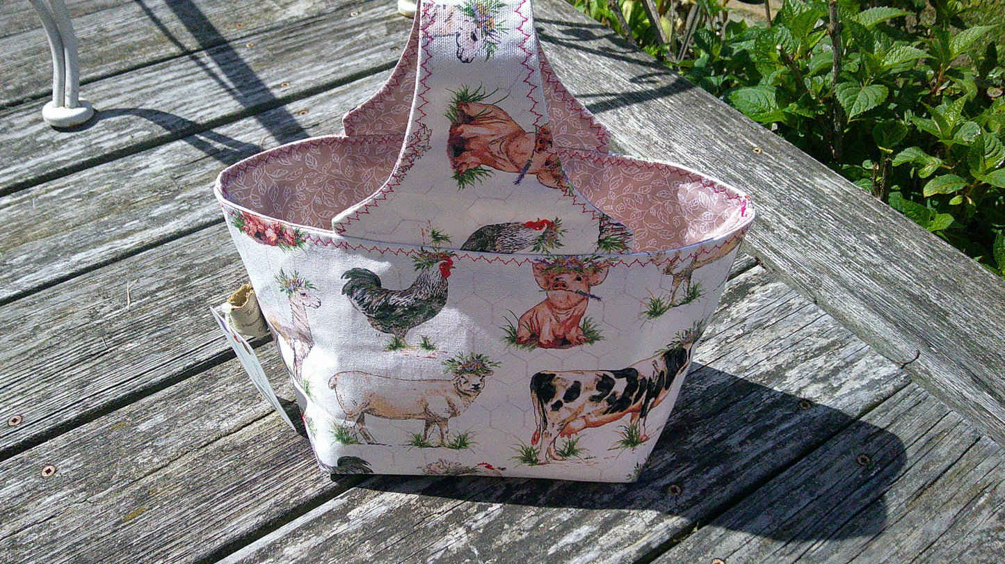 Medium top handle basket