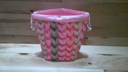 Pink cables ~ project bags