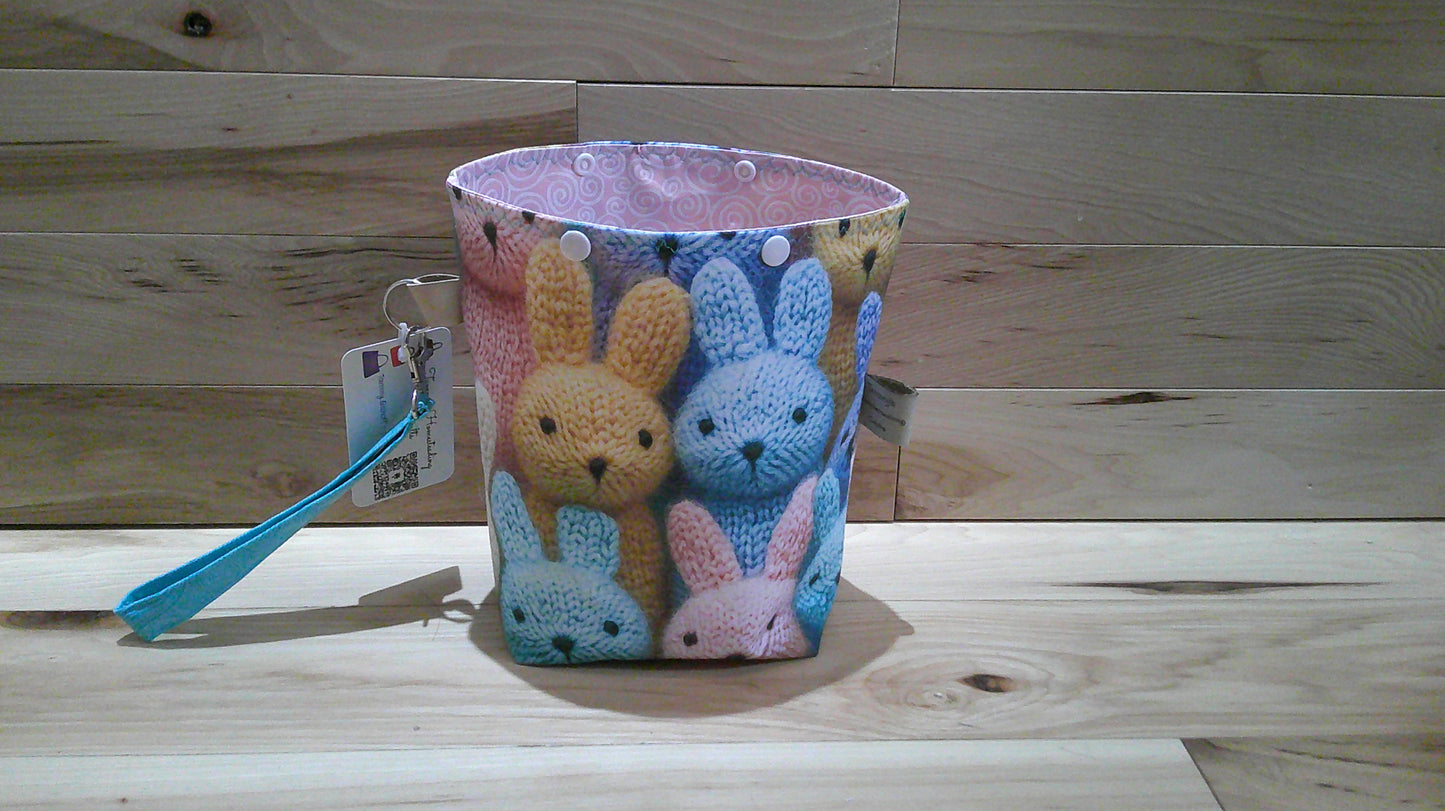 Knitted Bunnies ~ project bags