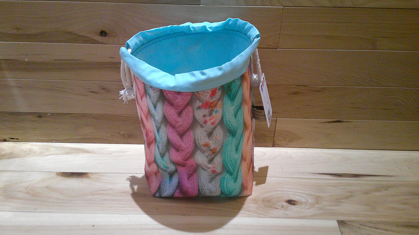 Pastel cables ~ project bags