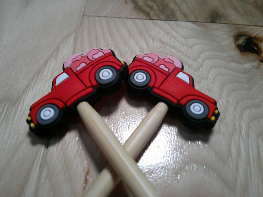 Red truck w/ hearts ~ stitch stoppers