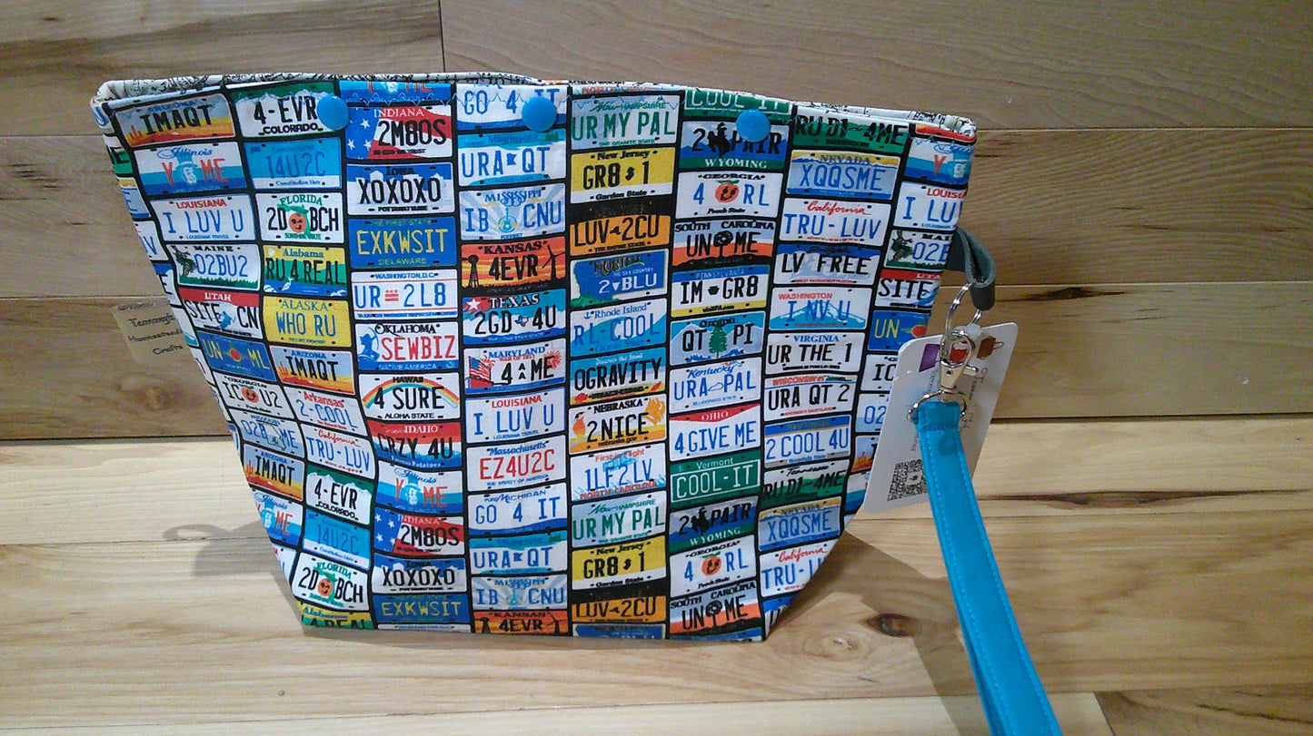 License Plates ~ project bags