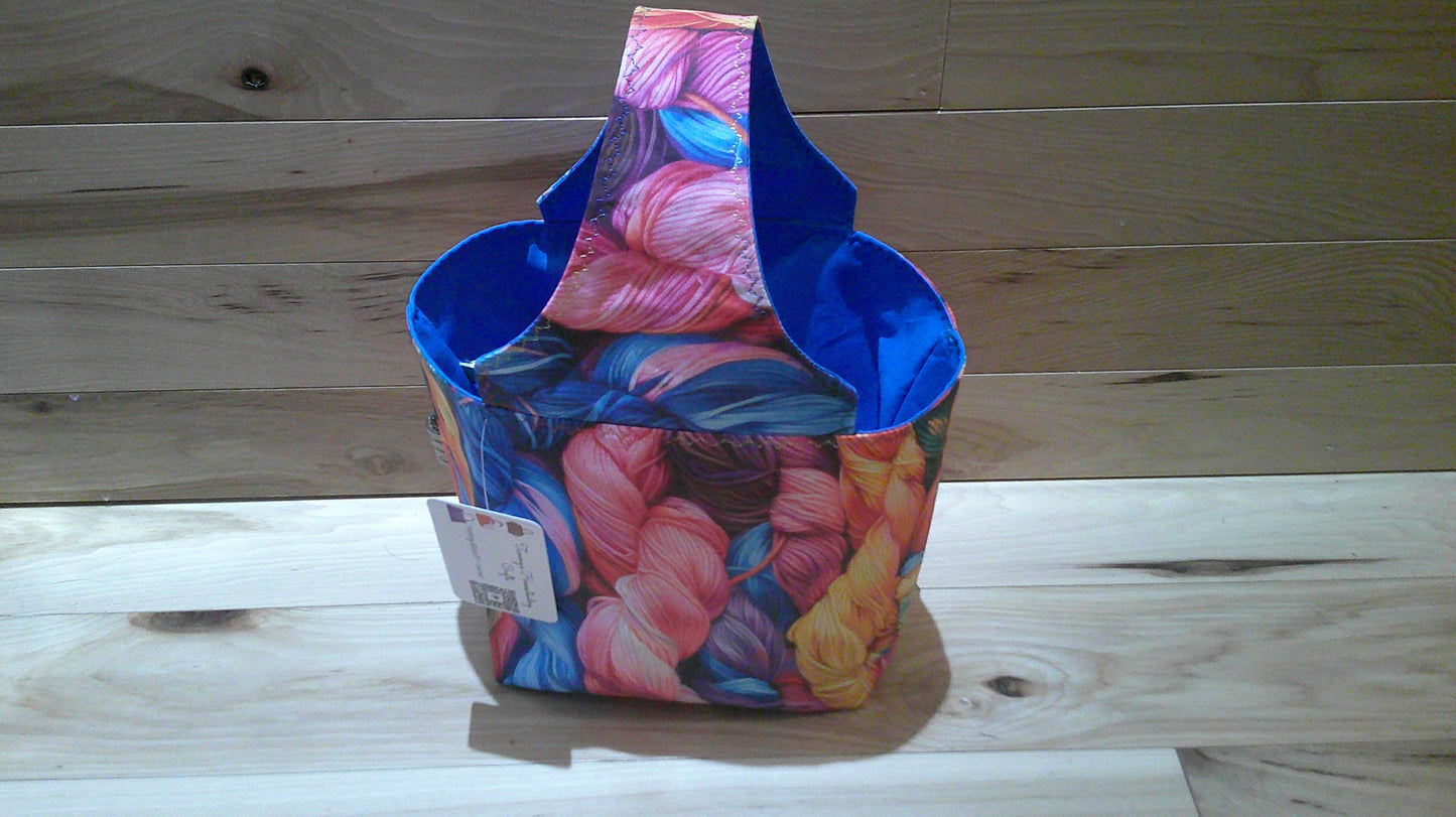 Bright yarn skeins ~ project bags