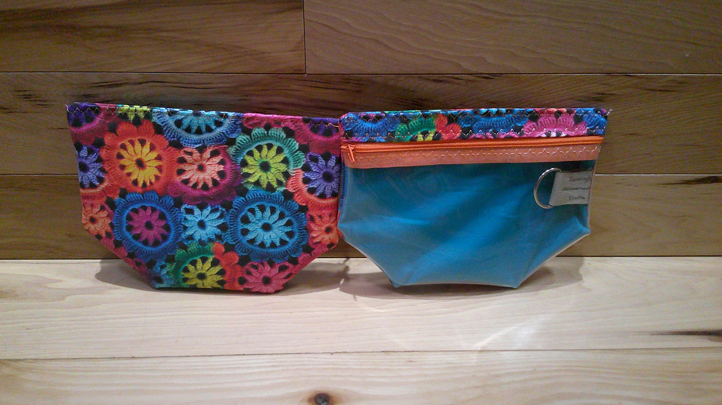 Knitted & Crochet Bright color sun catchers ~ project bags