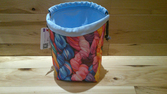 Bright yarn skeins ~ project bags