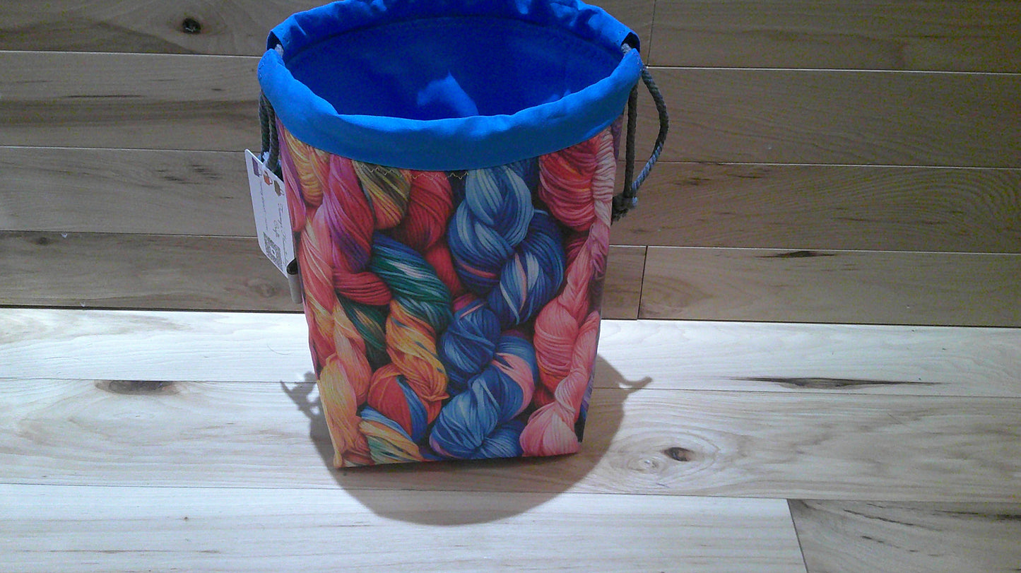 Bright yarn skeins ~ project bags