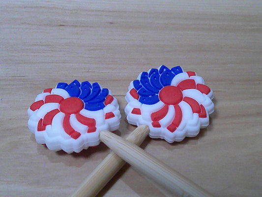 Flag flowers ~ stitch stoppers