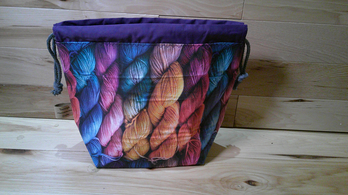 Multicolored Yarn Skeins ~ project bags