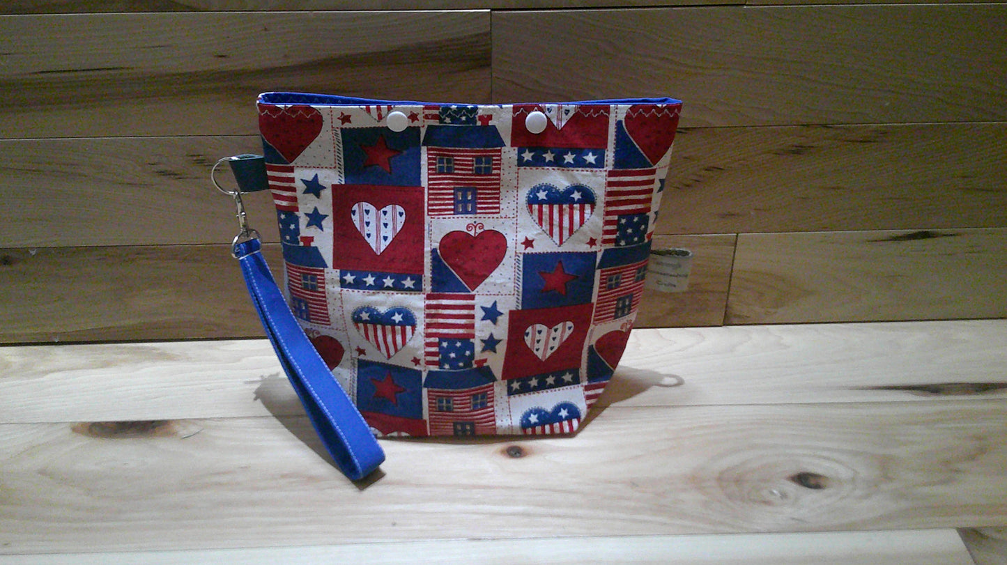 Quilt block Americana ~ project bags