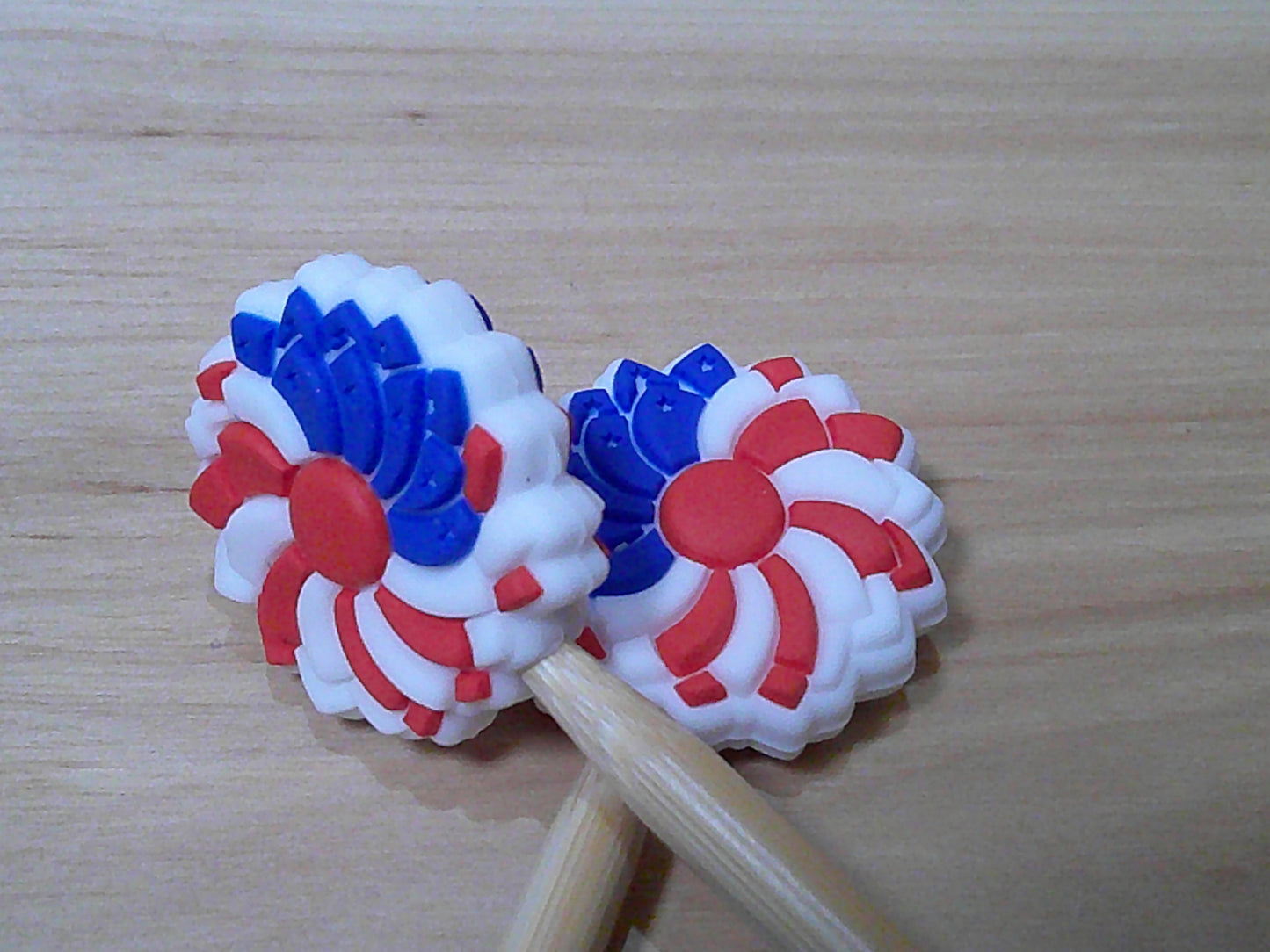 Flag flowers ~ stitch stoppers