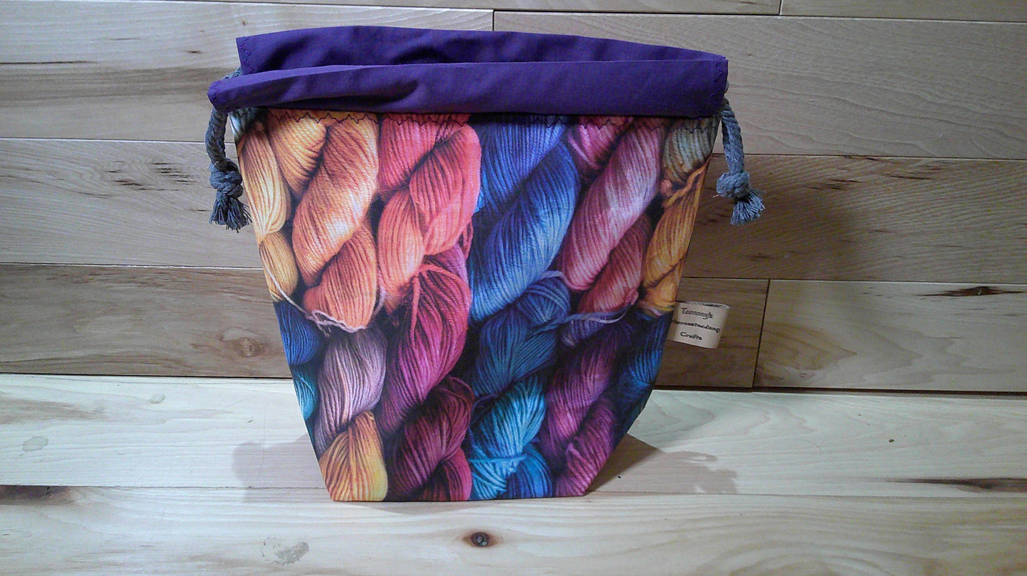 Multicolored Yarn Skeins ~ project bags