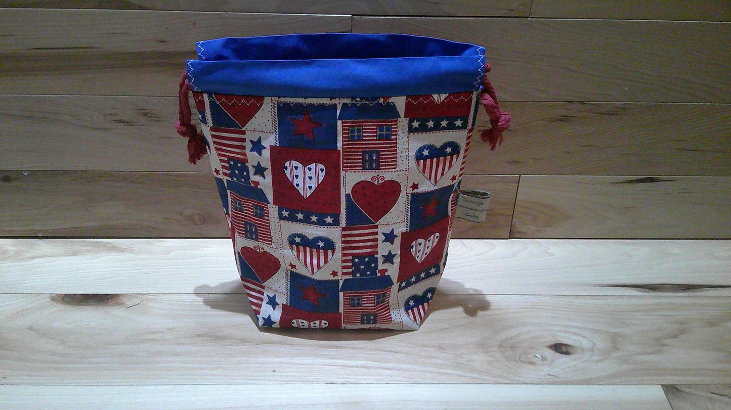 Quilt block Americana ~ project bags