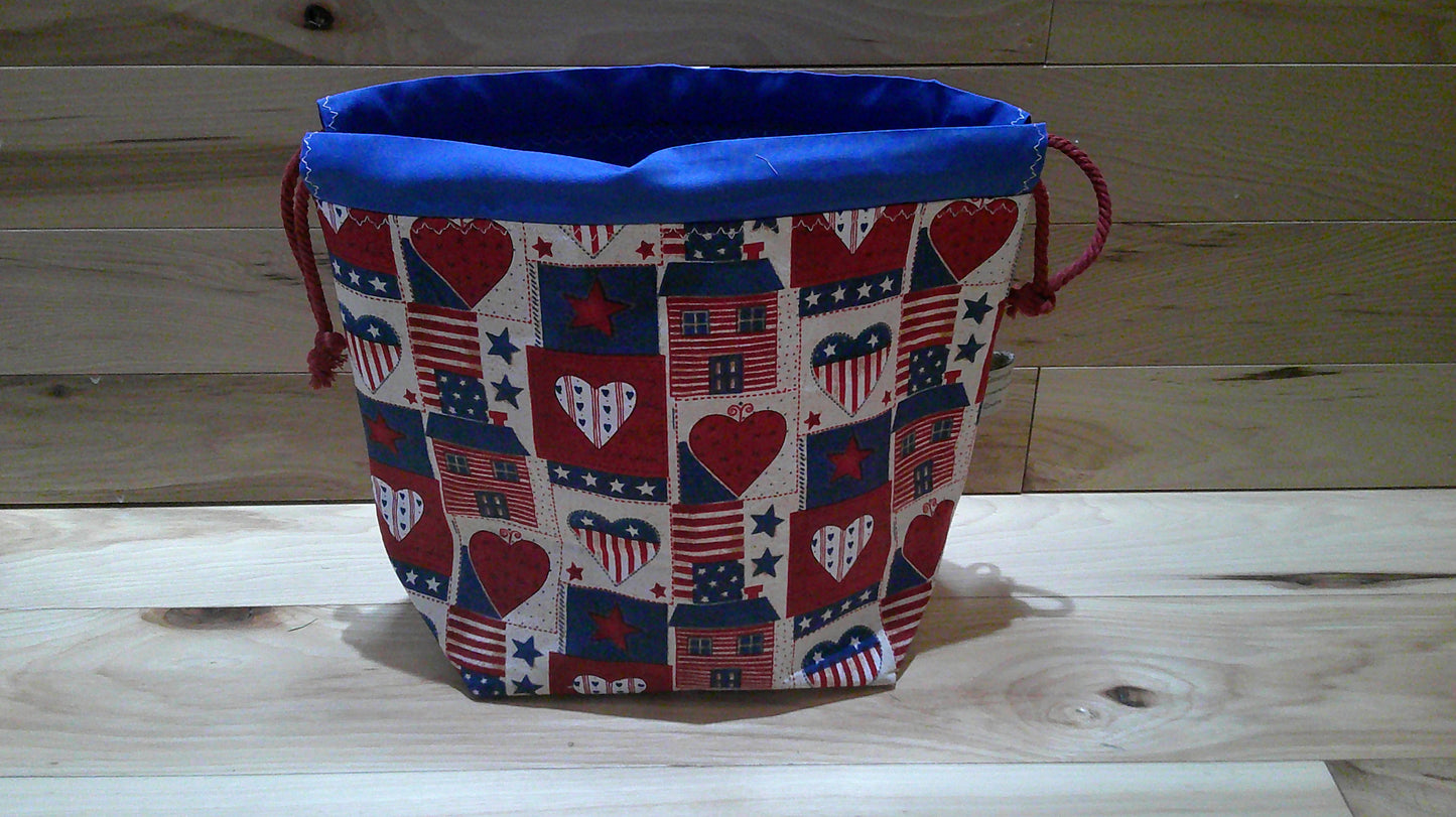 Quilt block Americana ~ project bags