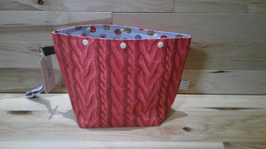 Knitted cables ~ project bags