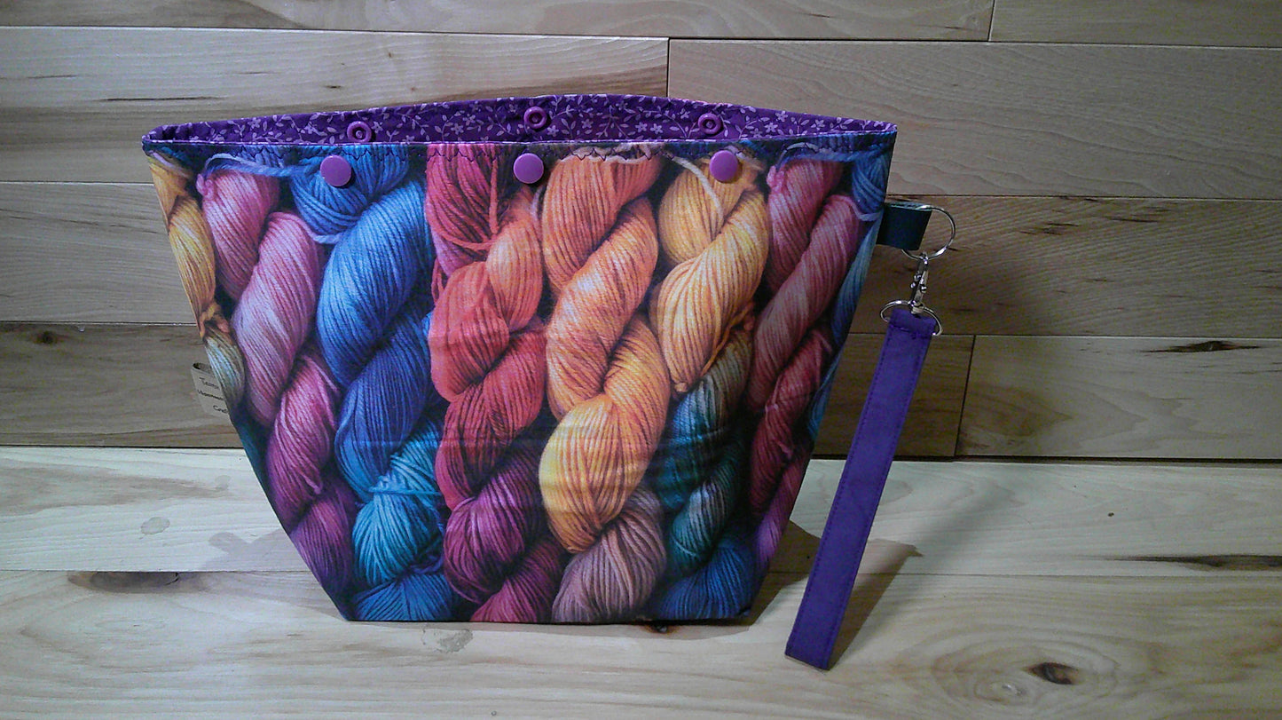 Multicolored Yarn Skeins ~ project bags