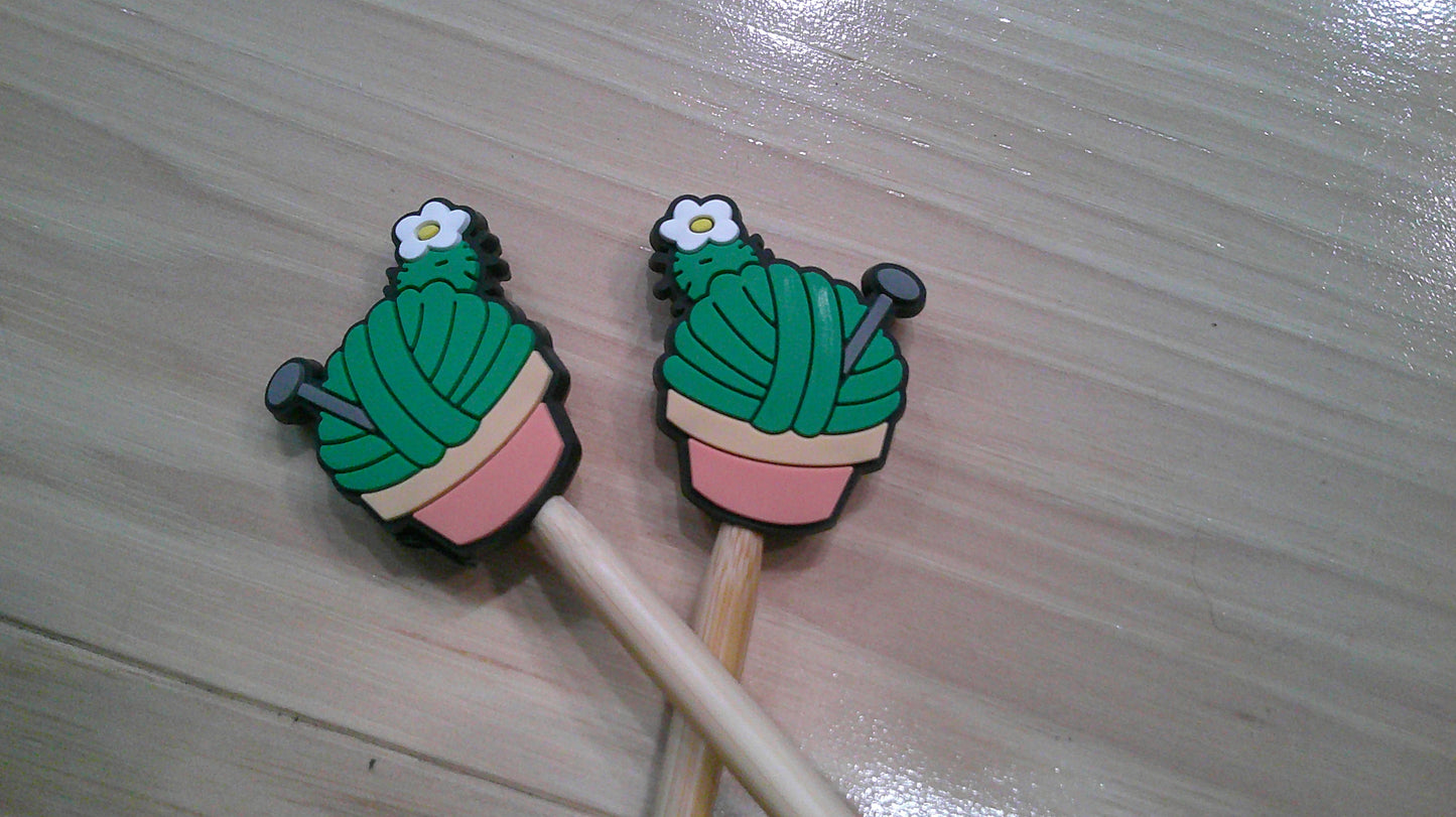 Yarn Cactus ~ stitch stoppers