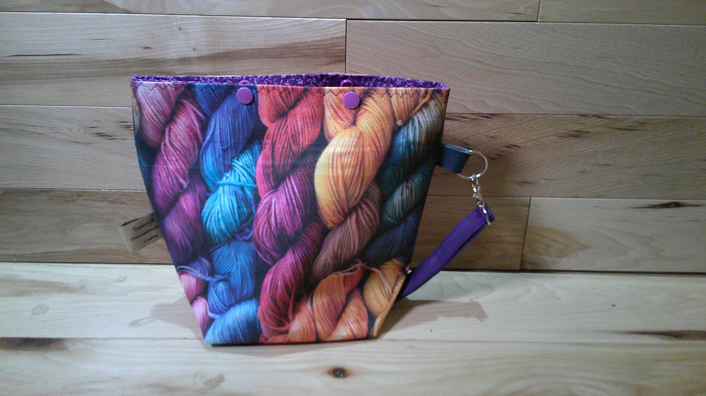 Multicolored Yarn Skeins ~ project bags