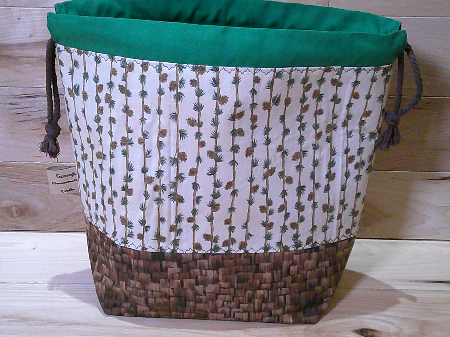 Pinecones w/ rushes ~ project bags