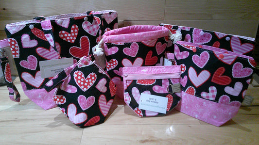 Valentine's Day Hearts ~ Project Bags