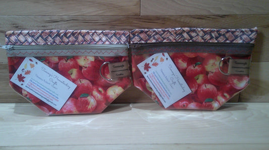 Apples w/ basket weave project bags